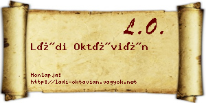 Ládi Oktávián névjegykártya